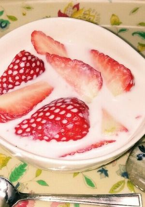 懐かしの味✨苺ミルク✨(^q^)☺⛄-レシピのメイン写真