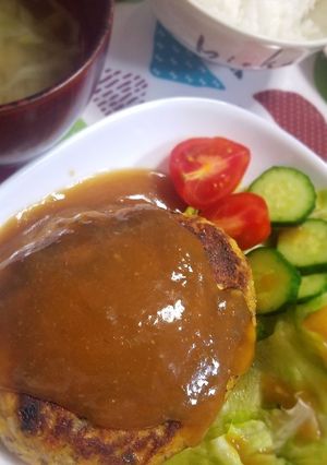 簡単ヘルシー♡鯖缶ハンバーグ-レシピのメイン写真