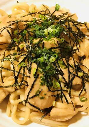 シンプル具材●鶏胸肉のあまから焼きうどん-レシピのメイン写真