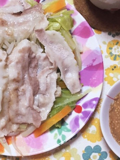 簡単!春キャベツと豚肉の蒸しゃぶ♡-レシピのメイン写真