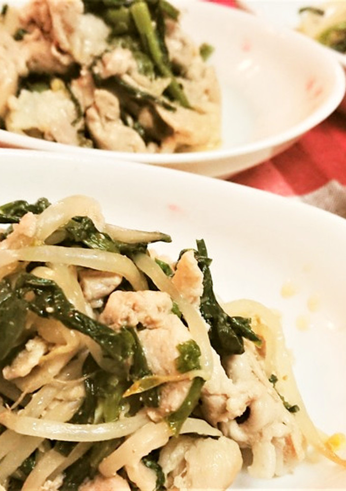 節約おかず【豚こまともやしのペパー炒め】-レシピのメイン写真