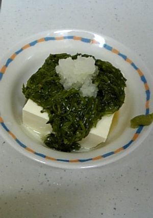 簡単♪豆腐とめかぶのヘルシー-レシピのメイン写真