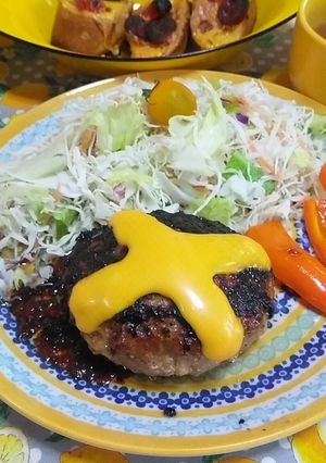 びっくりドンキー風チェダーチーズのせ-レシピのメイン写真