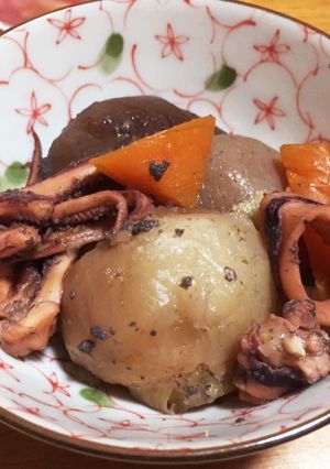 やりいかと野菜の煮物-レシピのメイン写真