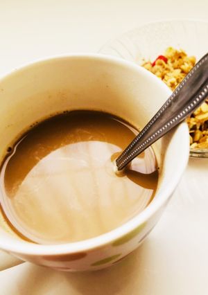 栄養満点！美肌黒豆きな粉カフェオレ-レシピのメイン写真