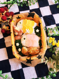 キャラ弁♡鯉のぼりと兜クマ-レシピのメイン写真