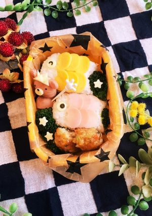 キャラ弁♡鯉のぼりと兜クマ-レシピのメイン写真