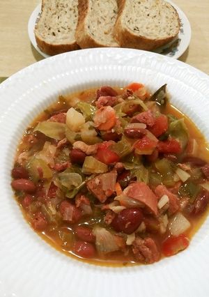 ハワイ家庭の味、ポルチギービーンズスープ-レシピのメイン写真