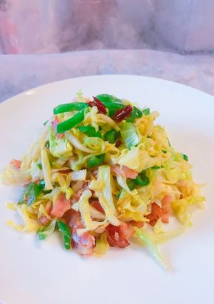 簡単！キャベツとベーコンの炒め物-レシピのメイン写真
