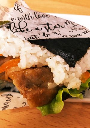 韓国風☆ズボラな焼肉ライスバーガー-レシピのメイン写真