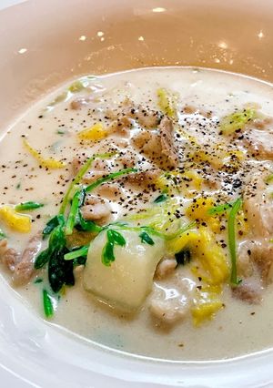 白菜と豚肉のミルクスープ-レシピのメイン写真