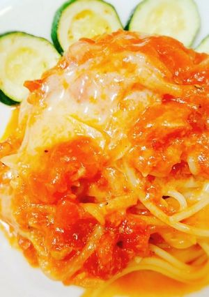 トマトとモッツァレラのパスタ-レシピのメイン写真