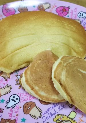 超簡単！牛乳なしのさっぱりホットケーキ！-レシピのメイン写真
