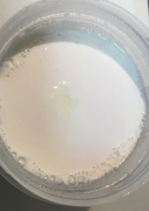 レンチンで早く固まる豆乳ヨーグルト-レシピのメイン写真