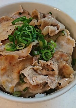【簡単　塩だれ豚丼】-レシピのメイン写真