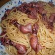 ほたるいかのパスタ