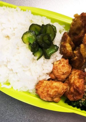 旦那弁当289♡チキン豆腐ナゲット弁当!-レシピのメイン写真