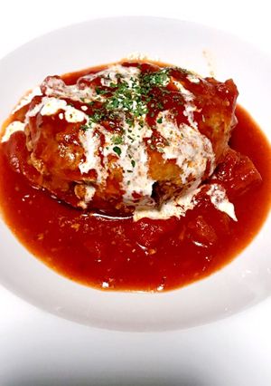 トマト煮込みハンバーグ♪-レシピのメイン写真