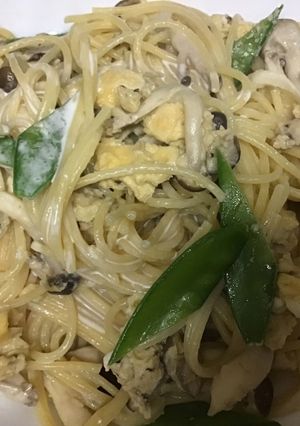 炒り卵スパゲティ-レシピのメイン写真