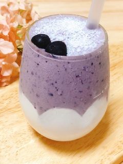 ブルーベリーアイスꕤココナッツスムージー-レシピのメイン写真