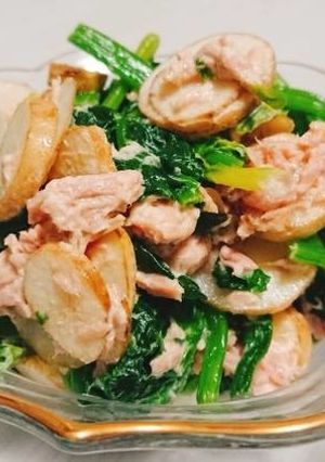 菊芋とほうれん草とシーチキン-レシピのメイン写真