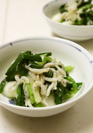 夕♪美味♪簡単♪分葱と釜揚げしらすのぬた-レシピのメイン写真