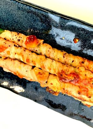 アスパラ豚バラ肉巻きレモンガーリック焼き-レシピのメイン写真