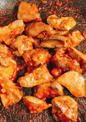 ★鉄分たっぷり！！鶏レバーのトマト煮★-レシピのメイン写真