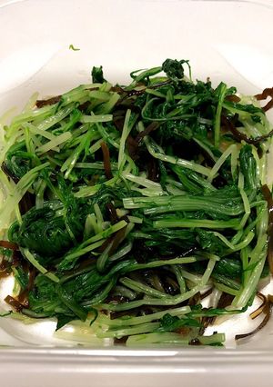 水菜の塩昆布あえ-レシピのメイン写真