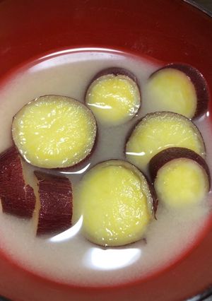 さつまいもの味噌汁-レシピのメイン写真