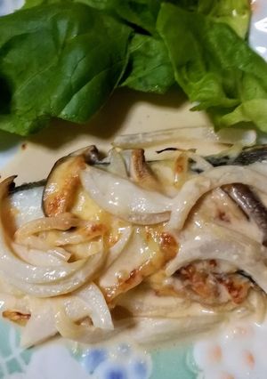 甘塩真鱈と野菜のマヨポン山葵チーズ焼き-レシピのメイン写真