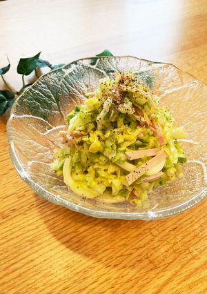 春キャベツとロースハムのコールスロー-レシピのメイン写真