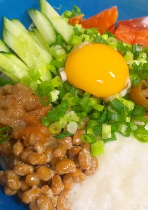 簡単♪ネバネバ&野菜のぶっかけうどん❀-レシピのメイン写真