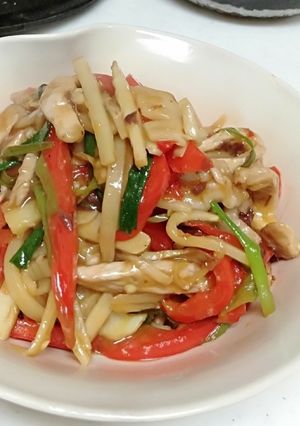 筍と豚肉の中華風味噌炒め、簡単-レシピのメイン写真