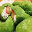 抹茶♪クリームいちご大福♪