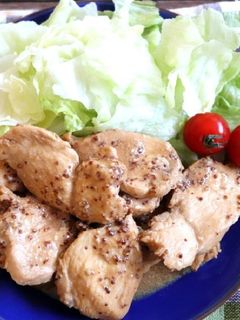 簡単♪鶏むね肉のマスタードマヨ醤油炒め-レシピのメイン写真