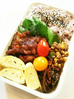 お弁当(4/26)豚肉のケチャップ炒め-レシピのメイン写真