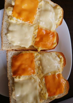 ゆで卵のチーズトースト-レシピのメイン写真