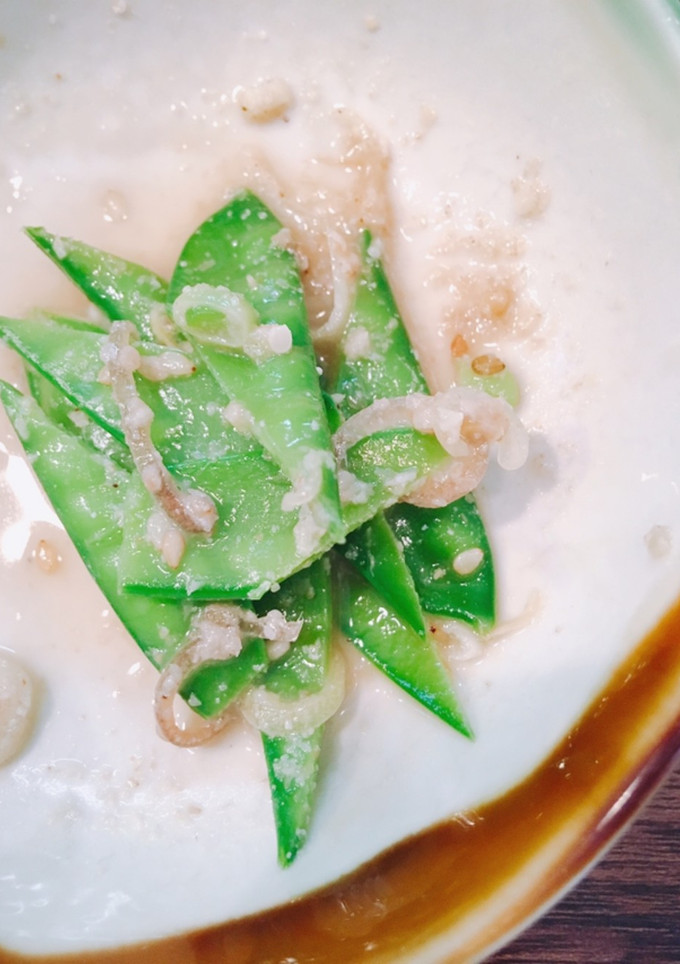 絹さやの胡麻和え-レシピのメイン写真