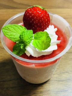 イチゴのレアチーズムース(覚え書)-レシピのメイン写真