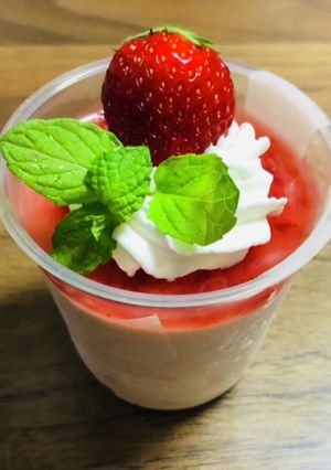 イチゴのレアチーズムース(覚え書)-レシピのメイン写真