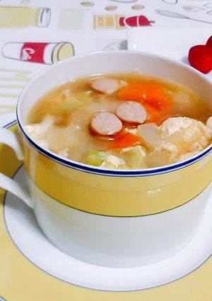 野菜&卵のスープ-レシピのメイン写真