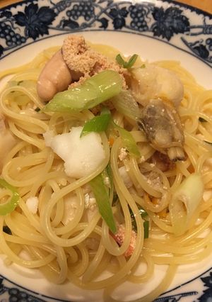 たらとタラコの親子パスタ-レシピのメイン写真
