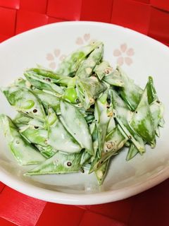 レンチン!スナップえんどうマスタード和え-レシピのメイン写真
