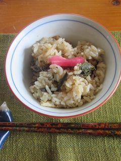 わらびの炊き込みご飯-レシピのメイン写真