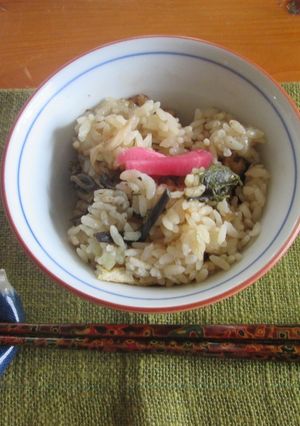 わらびの炊き込みご飯-レシピのメイン写真