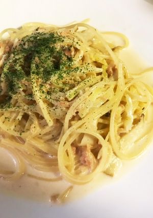 鮭フレークのお手軽簡単クリームパスタ ♪-レシピのメイン写真