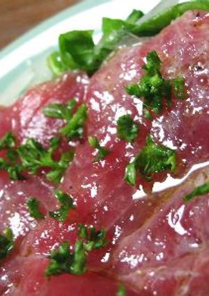 マグロのカルパッチョ風-レシピのメイン写真