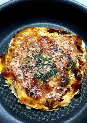 セブンイレブンの冷凍お好み焼きアレンジ-レシピのメイン写真