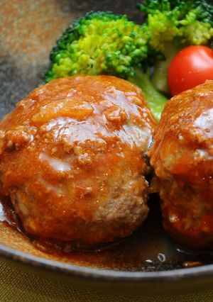 新たまねぎの甘辛ハンバーグ-レシピのメイン写真